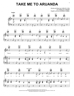 page one of Take Me To Aruanda (Piano, Vocal & Guitar Chords (Right-Hand Melody))