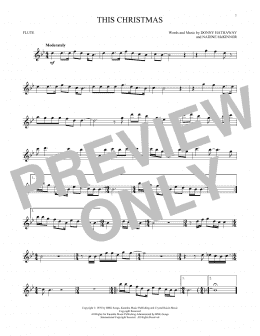 page one of This Christmas (Flute Solo)