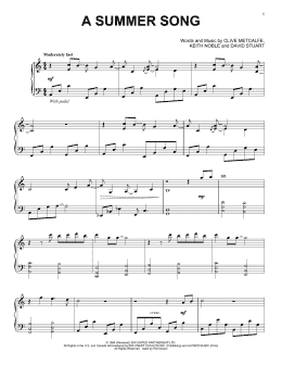 page one of A Summer Song (Piano Solo)