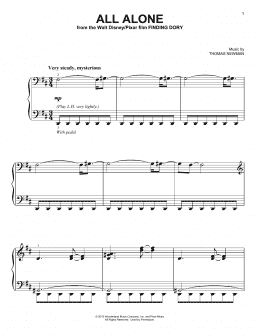 page one of All Alone (from Finding Dory) (Easy Piano)
