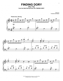 page one of Finding Dory (Main Title) (Easy Piano)