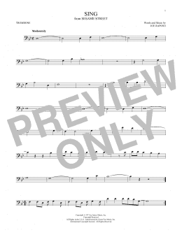 page one of Sing (Trombone Solo)
