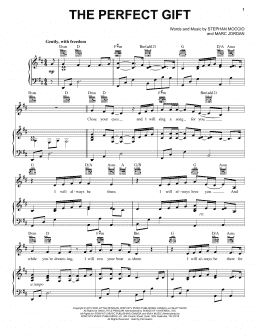 page one of The Perfect Gift (Piano, Vocal & Guitar Chords (Right-Hand Melody))