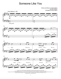 page one of Someone Like You (Educational Piano)