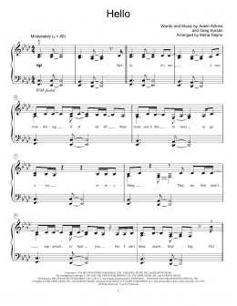 page one of Hello (Educational Piano)