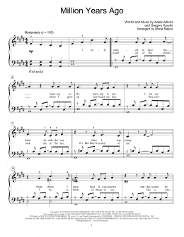page one of Million Years Ago (Educational Piano)