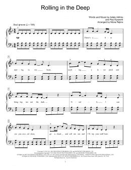 page one of Rolling In The Deep (Educational Piano)