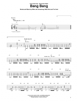 page one of Bang Bang (Guitar Rhythm Tab)