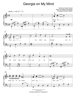 page one of Georgia On My Mind (Educational Piano)