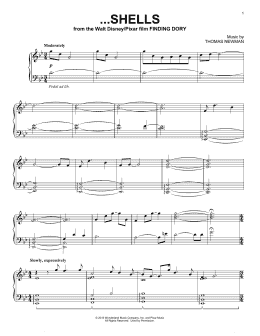 page one of ...Shells (from Finding Dory) (Piano Solo)