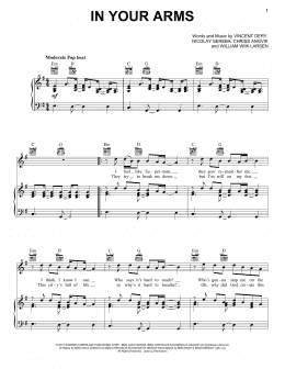 page one of In Your Arms (Piano, Vocal & Guitar Chords (Right-Hand Melody))