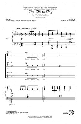 page one of The Gift To Sing (3-Part Treble Choir)