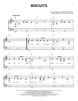 page one of Biscuits (Easy Piano)