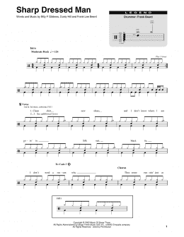 page one of Sharp Dressed Man (Drums Transcription)