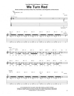 page one of We Turn Red (Guitar Tab)