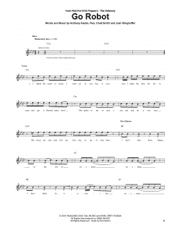 page one of Go Robot (Guitar Tab)