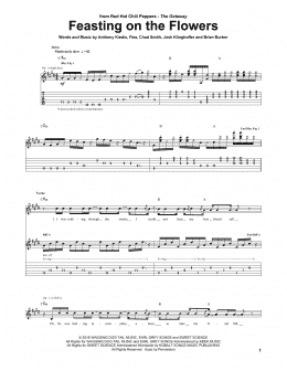 page one of Feasting On The Flowers (Guitar Tab)