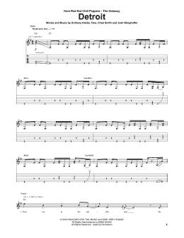 page one of Detroit (Guitar Tab)