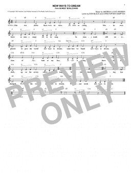 page one of New Ways To Dream (Lead Sheet / Fake Book)