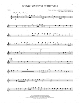 page one of Going Home For Christmas (Flute Solo)