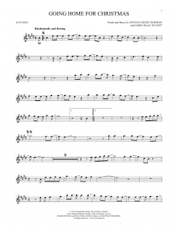 page one of Going Home For Christmas (Tenor Sax Solo)