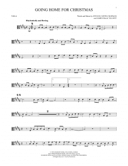 page one of Going Home For Christmas (Viola Solo)