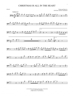 page one of Christmas Is All In The Heart (Cello Solo)