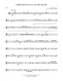 page one of Christmas Is All In The Heart (French Horn Solo)