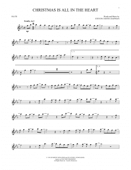 page one of Christmas Is All In The Heart (Flute Solo)