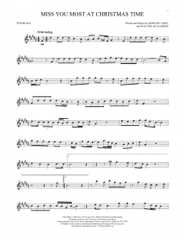 page one of Miss You Most At Christmas Time (Tenor Sax Solo)