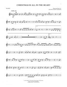 page one of Christmas Is All In The Heart (Trumpet Solo)