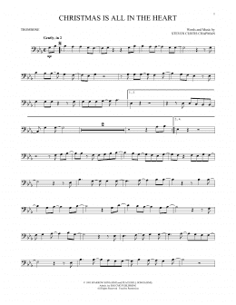 page one of Christmas Is All In The Heart (Trombone Solo)