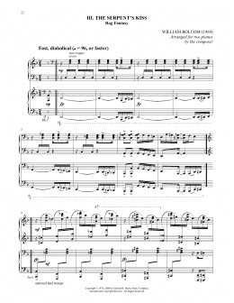 page one of The Serpent's Kiss (Piano Duet)