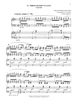 page one of Through Eden's Gates (Piano Duet)