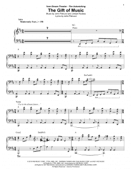 page one of The Gift Of Music (Keyboard Transcription)