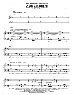page one of A Life Left Behind (Keyboard Transcription)