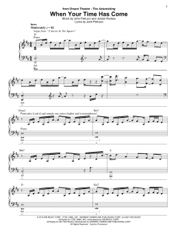 page one of When Your Time Has Come (Keyboard Transcription)