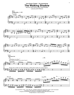 page one of The Walking Shadow (Keyboard Transcription)