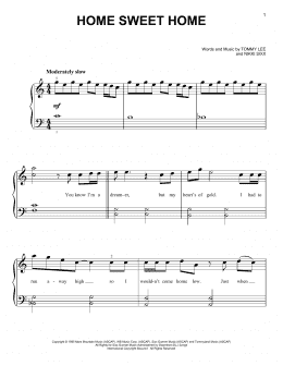 page one of Home Sweet Home (Very Easy Piano)