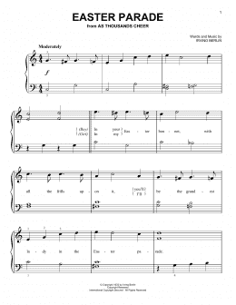 page one of Easter Parade (Very Easy Piano)