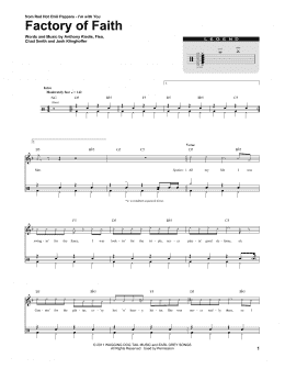 page one of Factory Of Faith (Drums Transcription)
