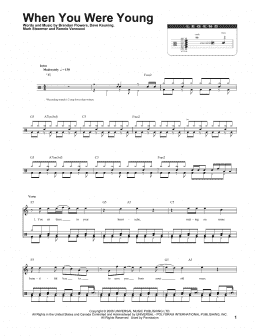 page one of When You Were Young (Drums Transcription)