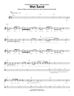 page one of Wet Sand (Drums Transcription)