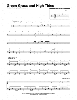 page one of Green Grass And High Tides (Drums Transcription)