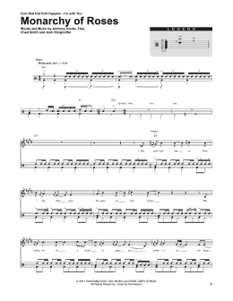 page one of Monarchy Of Roses (Drums Transcription)