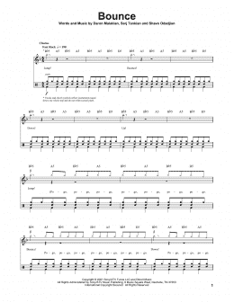 page one of Bounce (Drums Transcription)