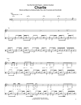 page one of Charlie (Drums Transcription)