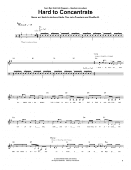page one of Hard To Concentrate (Drums Transcription)