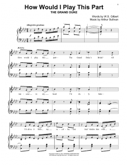 page one of How Would I Play This Part (Piano Solo)