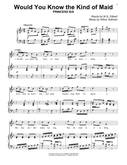 page one of Would You Know The Kind Of Maid (Piano & Vocal)